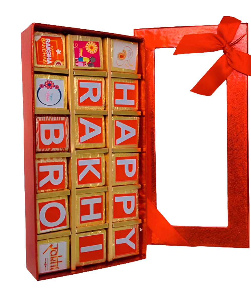Customised Rakhi chocolate box
