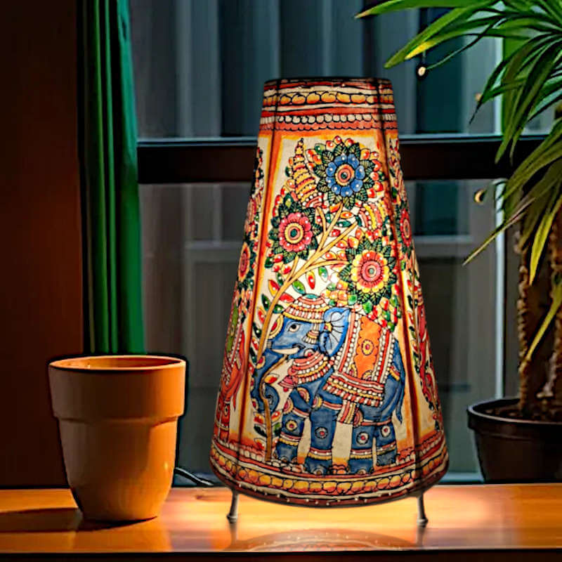 Hand Painted Elephant lampshade