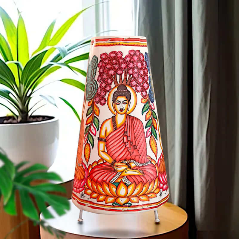 Hand Painted Buddha lampshade