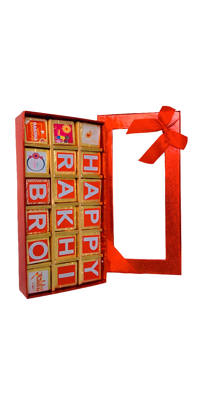 Customised Rakhi chocolate box