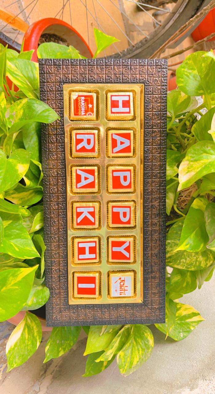 Customised Rakhi chocolate platter
