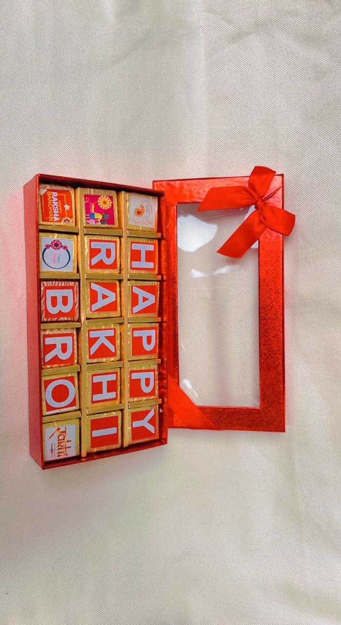 Customised Rakhi chocolate box