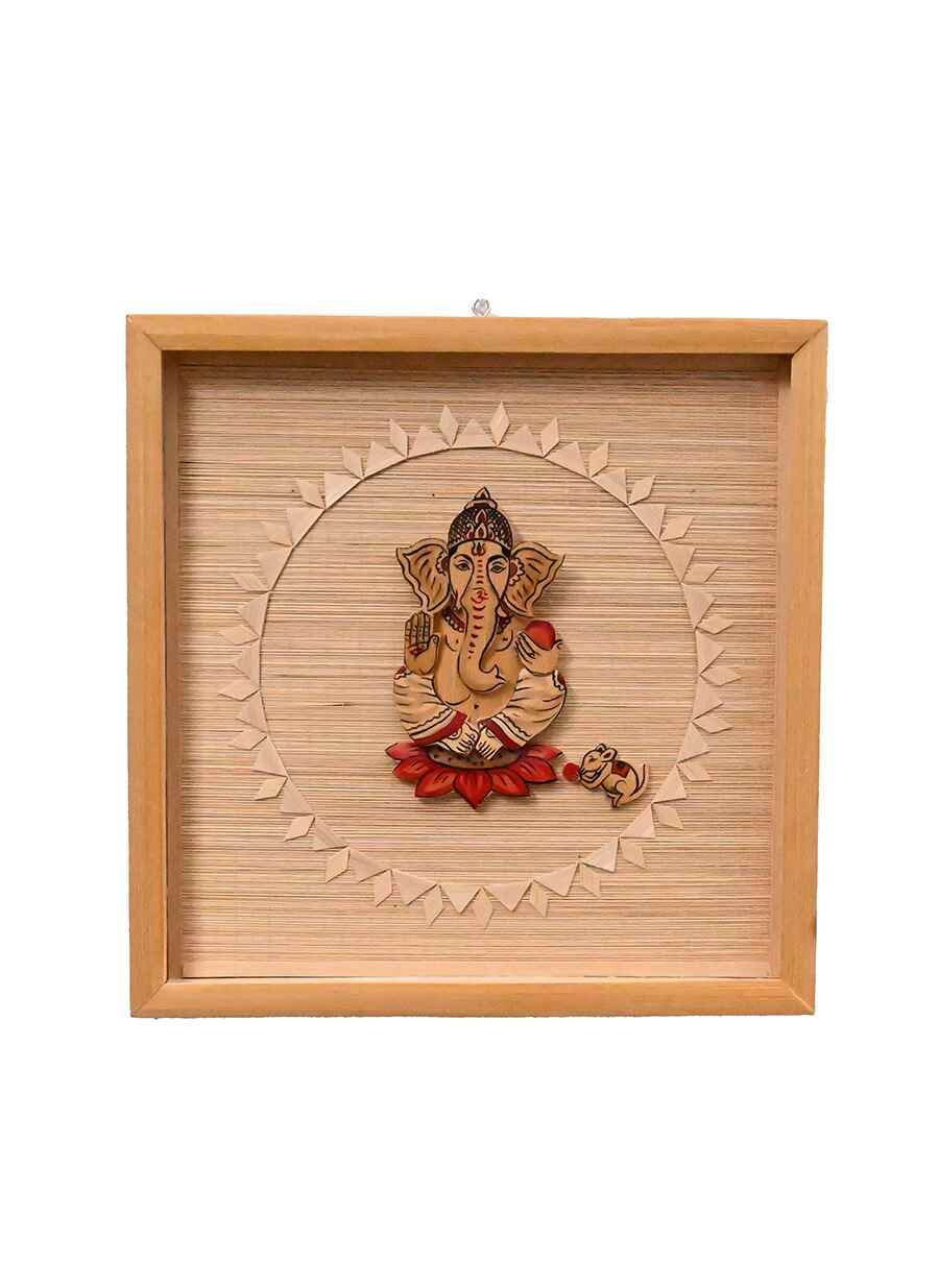 3D Ganesha : Wall Decor Framed