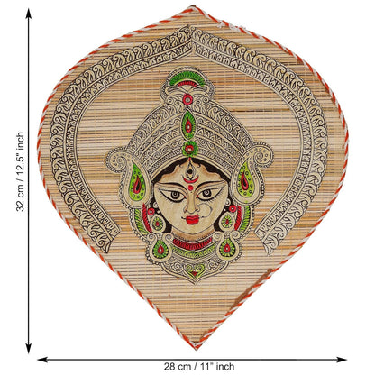 Durga Ji's Handmade Bamboo Wall Hangings with a Leaf Design