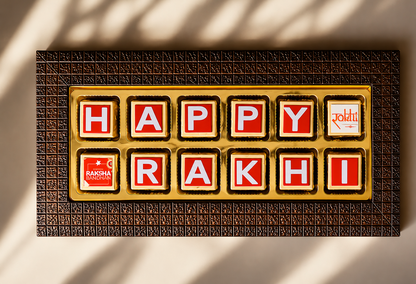 Customised Rakhi chocolate platter