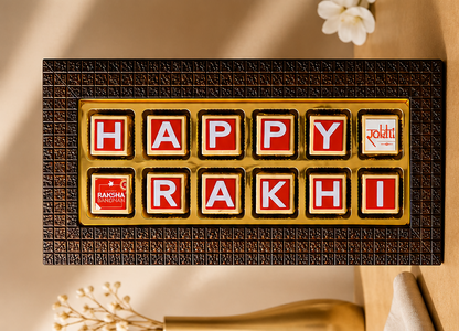 Customised Rakhi chocolate platter