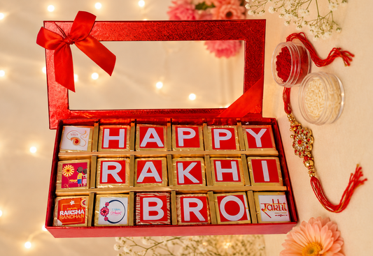 Customised Rakhi chocolate box