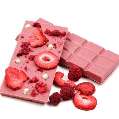 Ruby chocolate bar