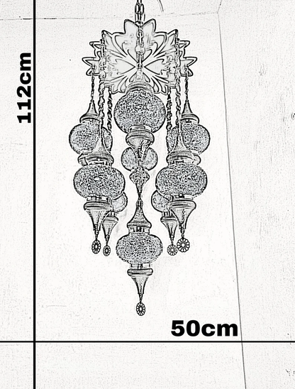 Chandelier 9's No 3 Glass Turkish Lamps' Lampistan