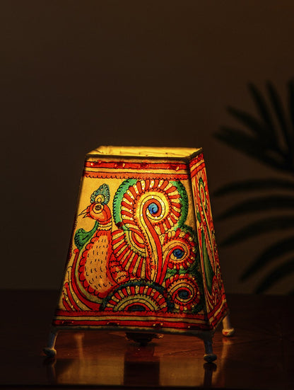 Peacock Leather Lamp