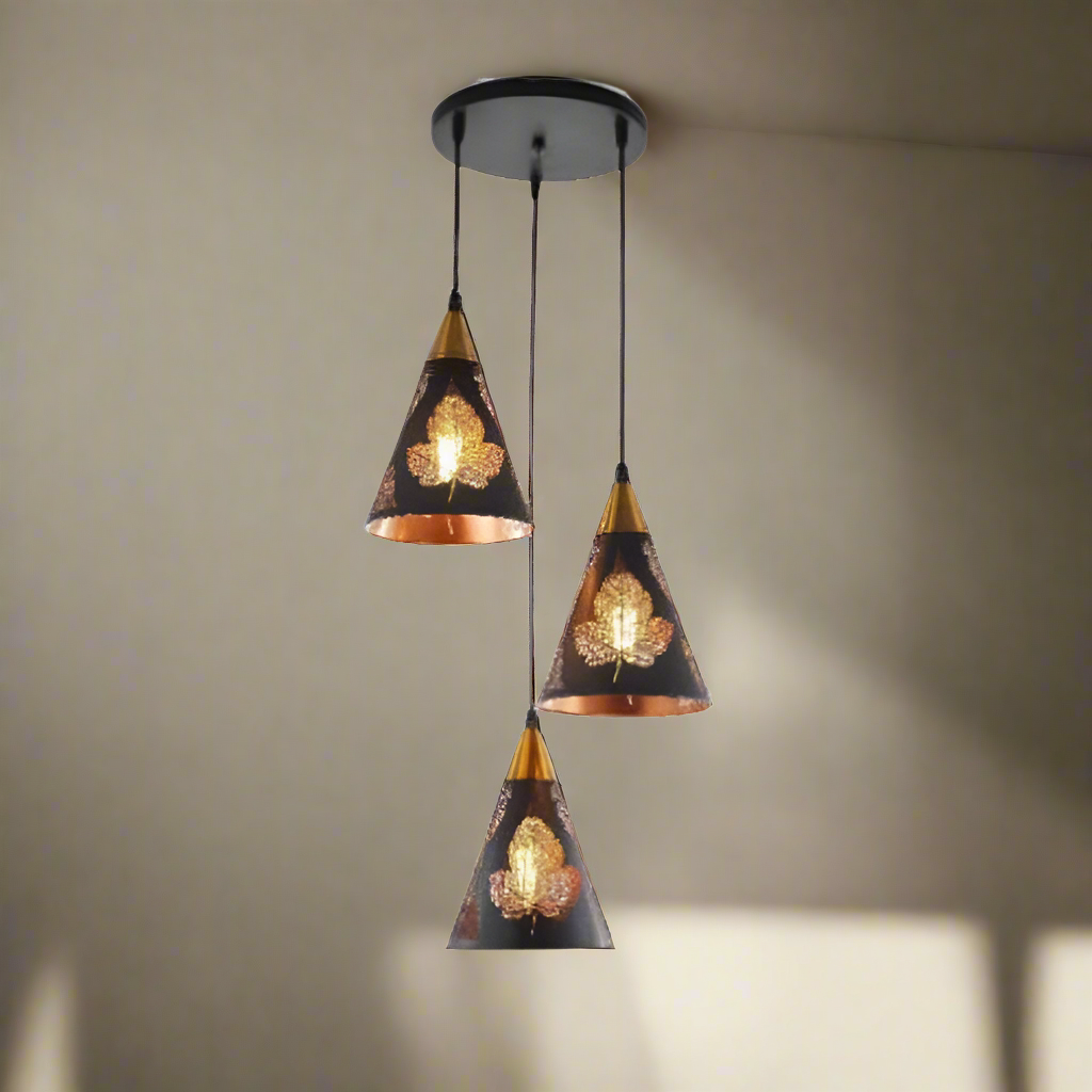 Cone Pendant Lamp - set of 3 in 1