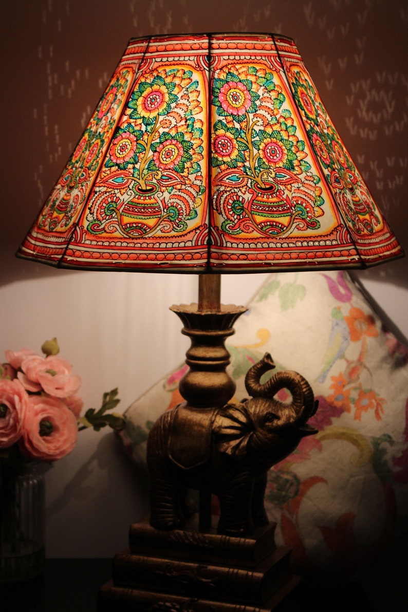 Pot Flower Leather lampshade