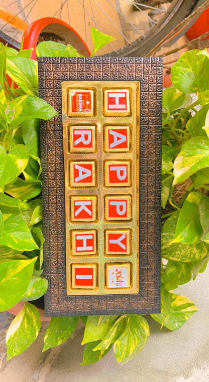 Customised Rakhi chocolate platter
